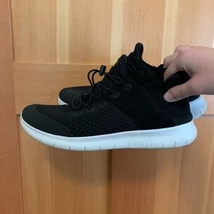 Black and White Nike Free Runs